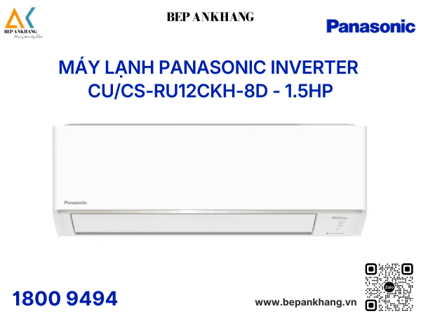 Máy lạnh Panasonic Inverter 1.5HP - CU/CS-RU12CKH-8D